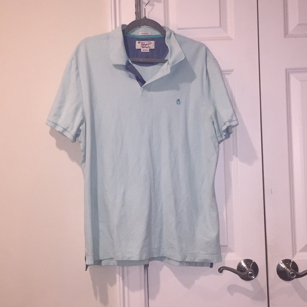 Sea foam Penguin polo shirt